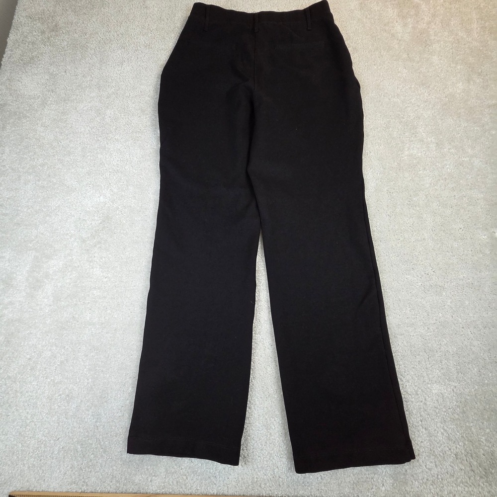 Quince Ultra-Stretch Ponte Straight Leg Pants Black Small High Rise Workwear
